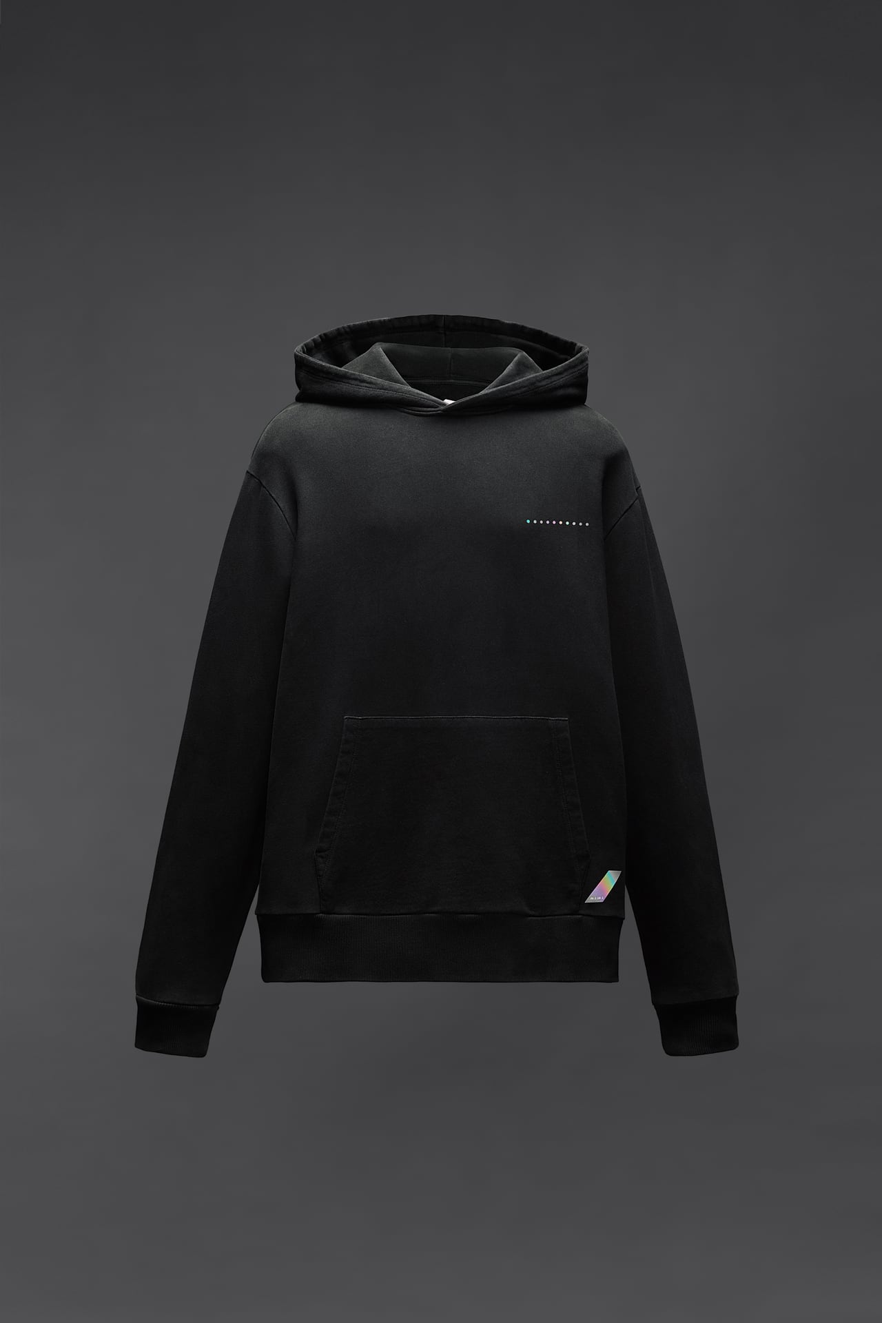 Zara HOODIE WITH IRIDESCENT LOGO CLASSIFY LUXURY