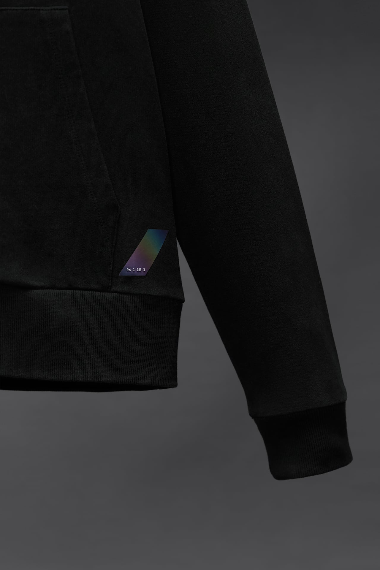 Zara HOODIE WITH IRIDESCENT LOGO CLASSIFY LUXURY