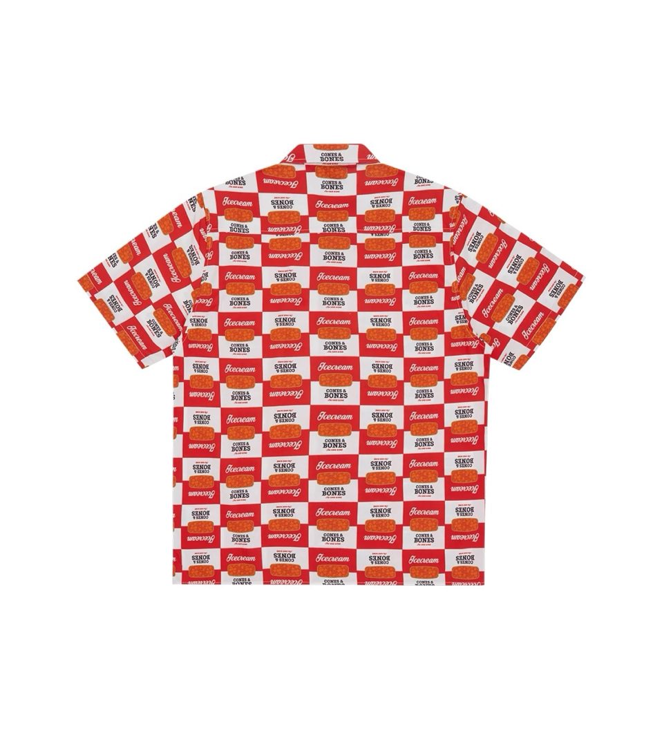 ICE CREAM CANNED GOODS S/S SHIRT-WHITE/RED