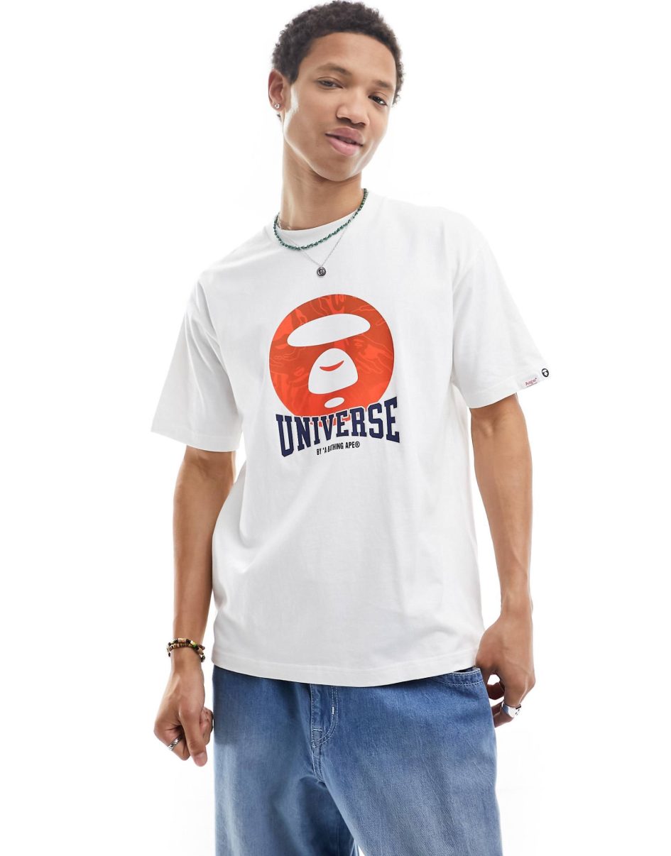 AAPE BY A BATHING APE T-SHIRT-WHITE