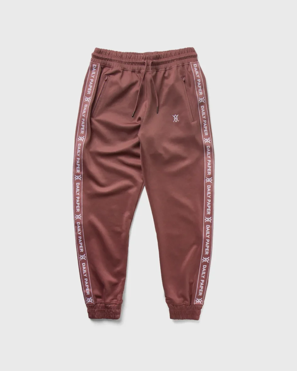 DAILY PAPER ROSE BROWN TONAL ETAPE LOGO TRACKPANTS