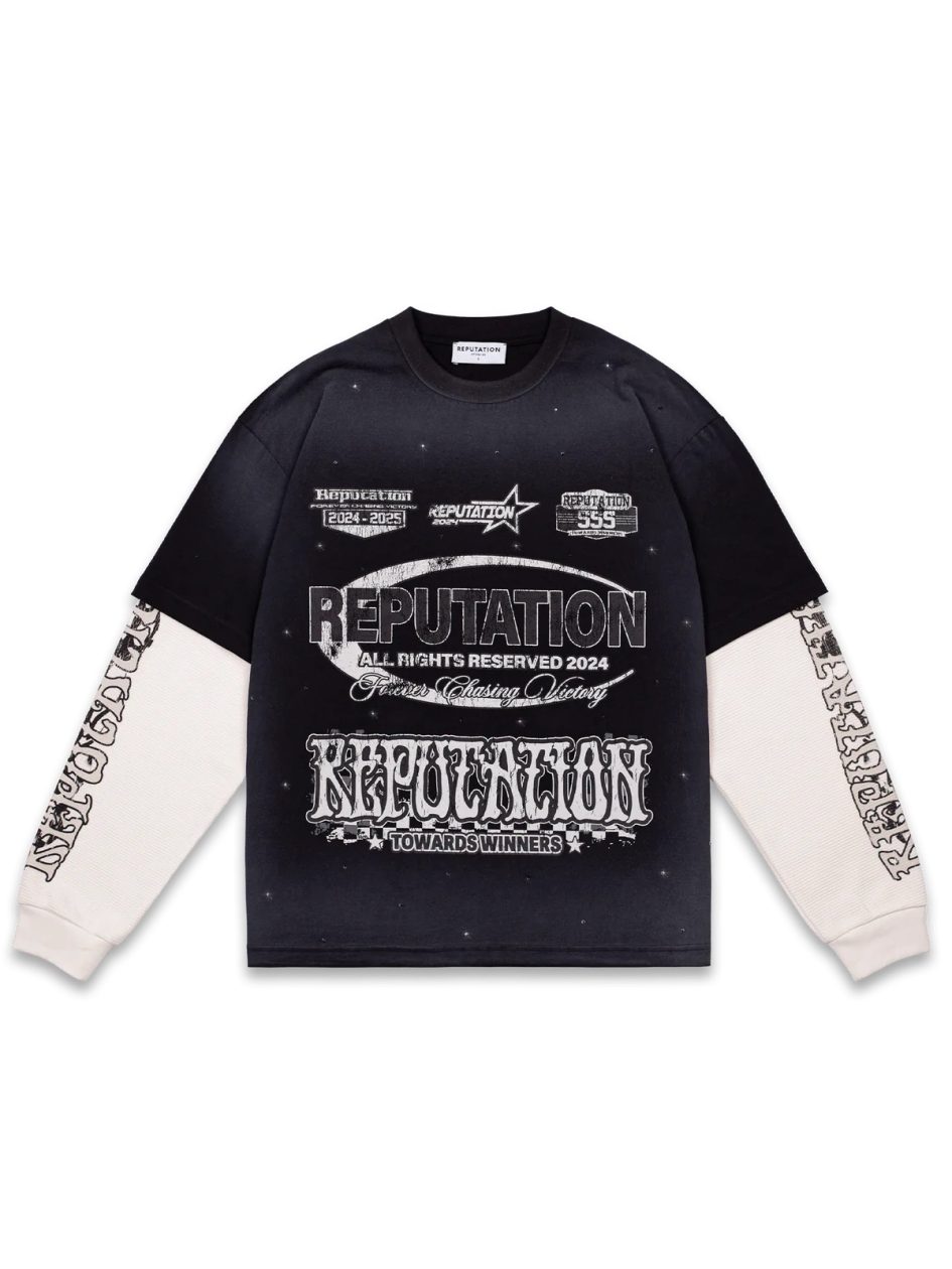 REPUTATION STUDIOS MOTO LAYERED TEE