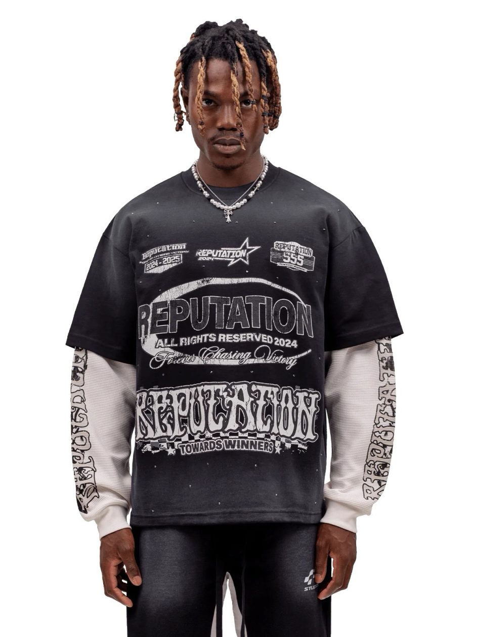 REPUTATION STUDIOS MOTO LAYERED TEE