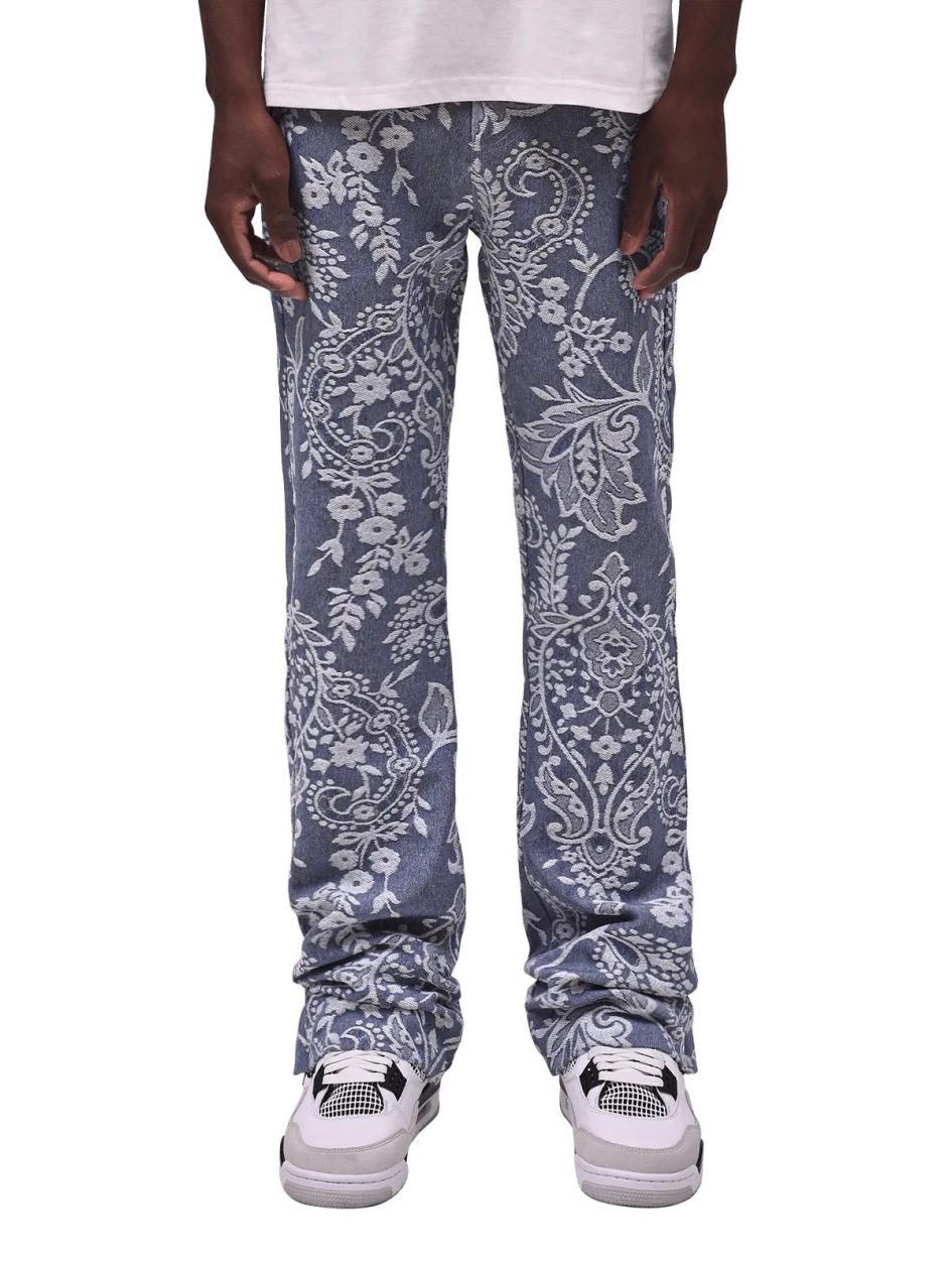 Reputation studios flare tapestry pants-paisley