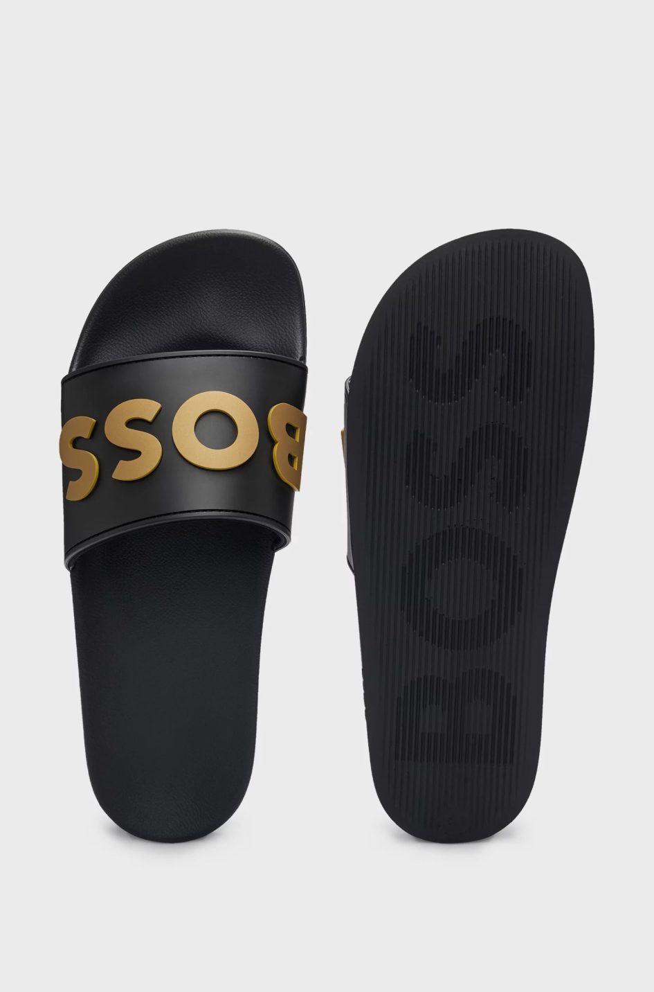 BOSS ITALIAN MADE SLIDE WITH RAISED LOGO