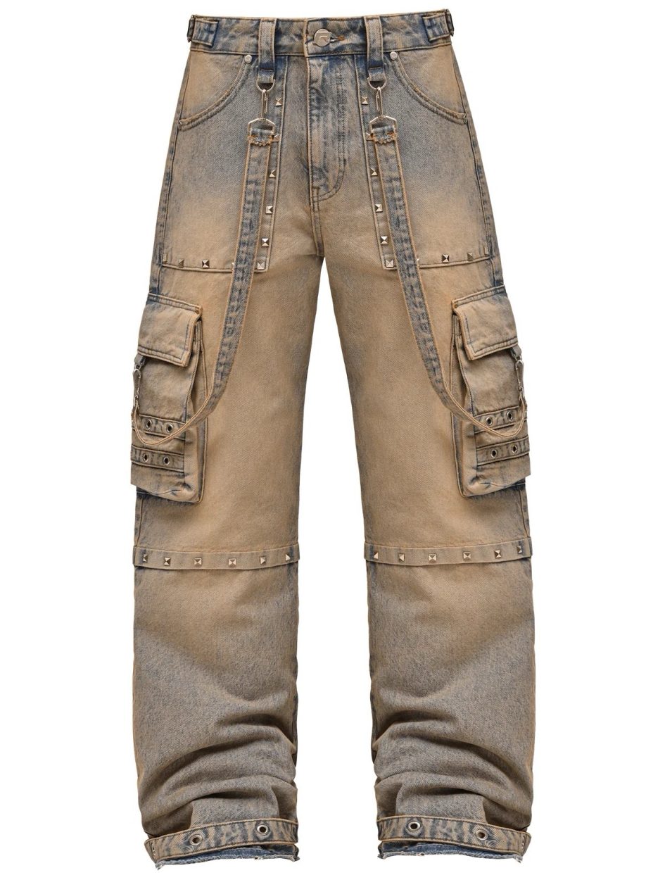 Reputation studios raver denim-cream wash