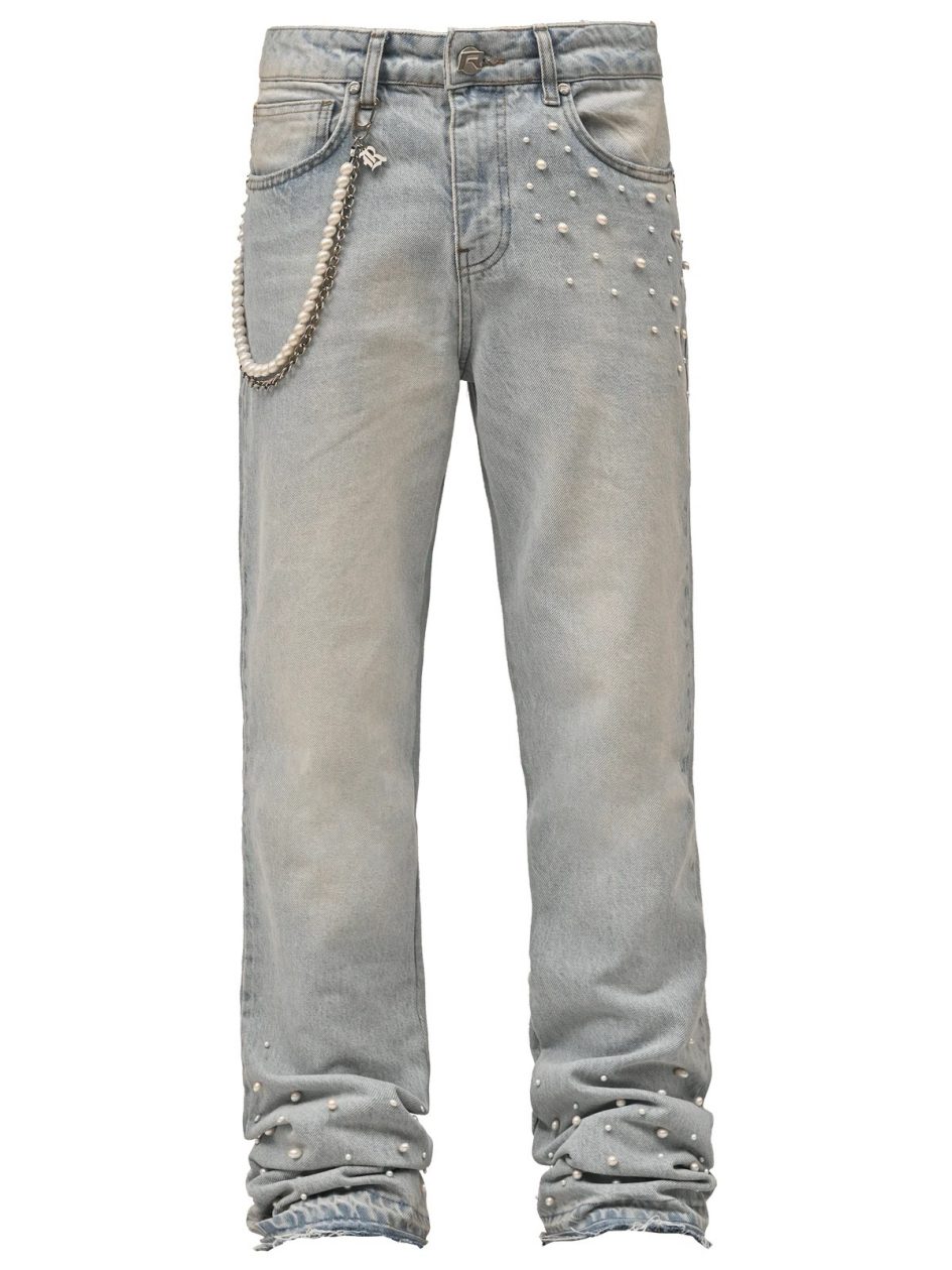 REPUTATION STUDIOS PEARL DENIM-LIGHT STONE