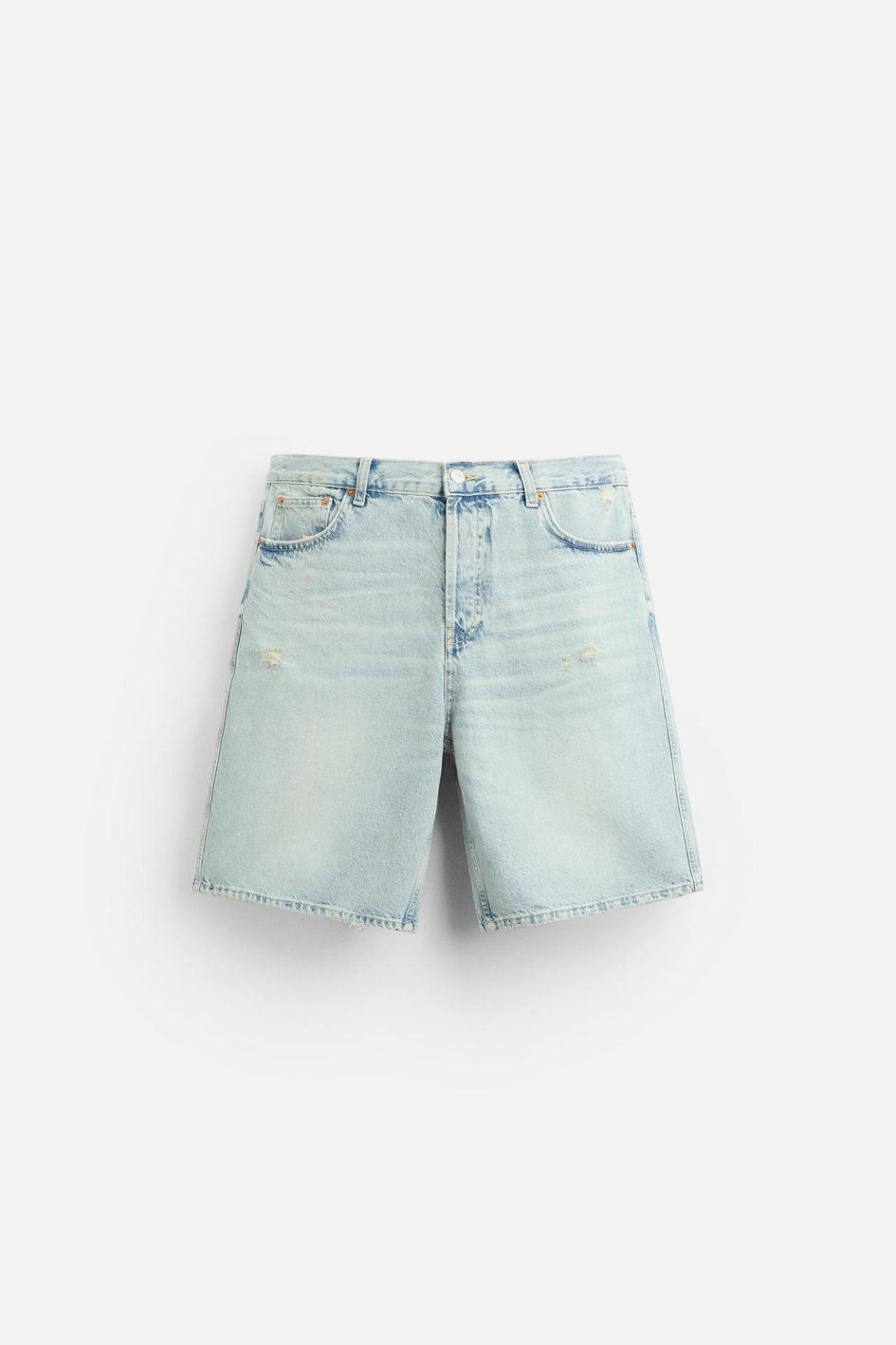 Zara straight leg jorts -light blue