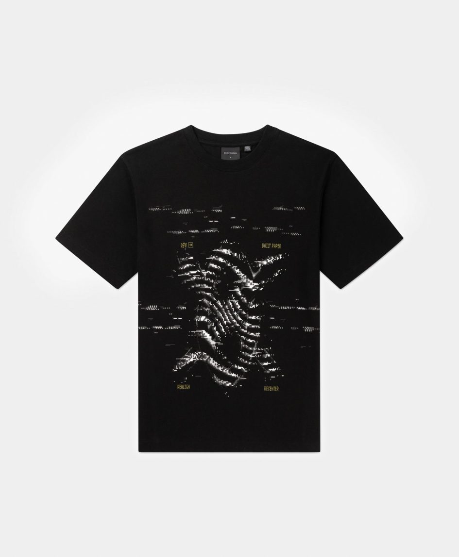 Daily paper black rewind T-shirt