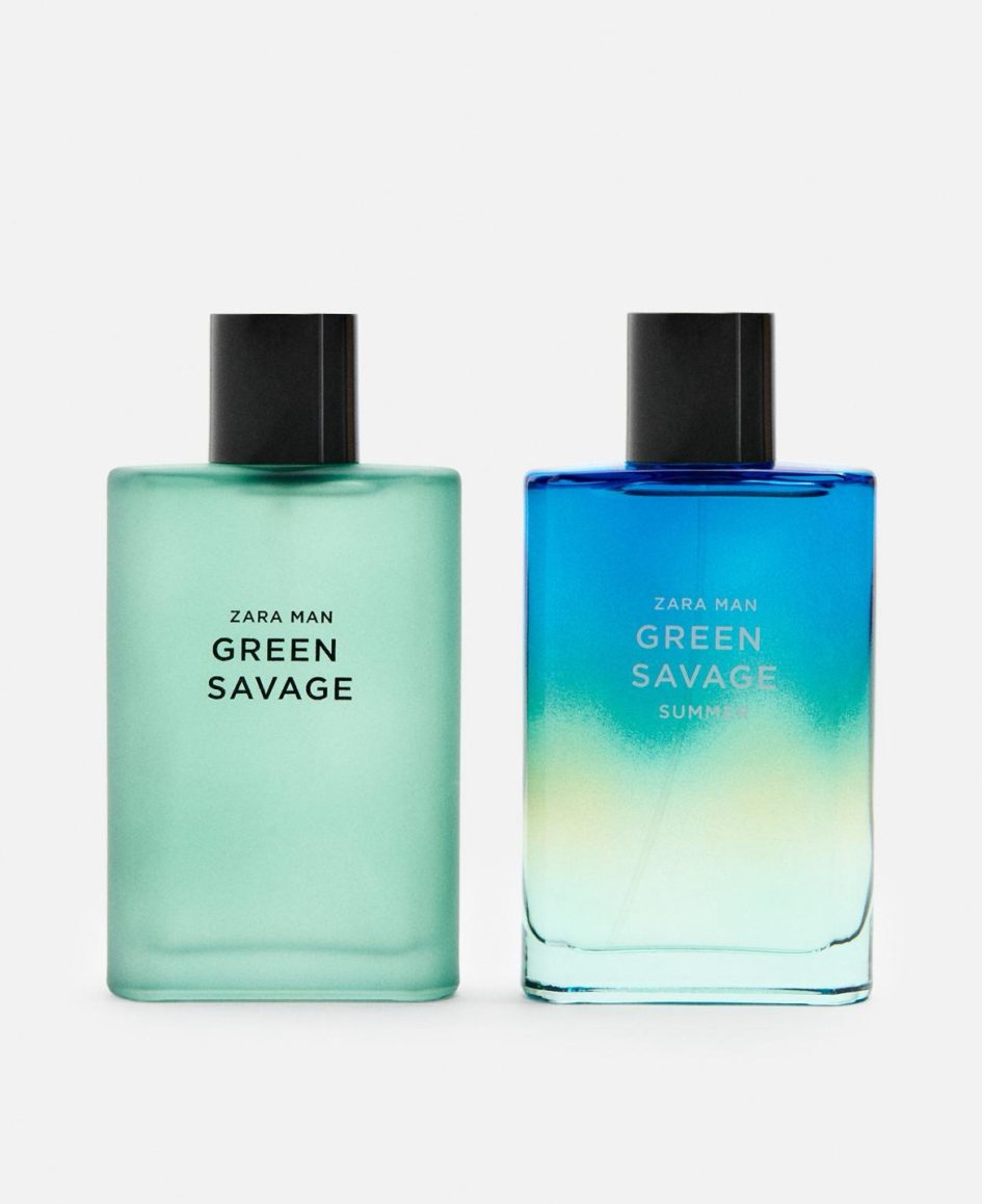 ZARA PERFUME GREEN SAVAGE + GREEN SAVAGE SUMMER