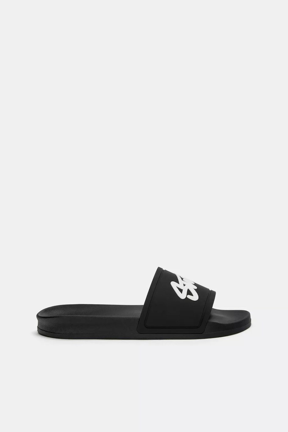 PULL&BEAR STWD SLIDER IN BLACK