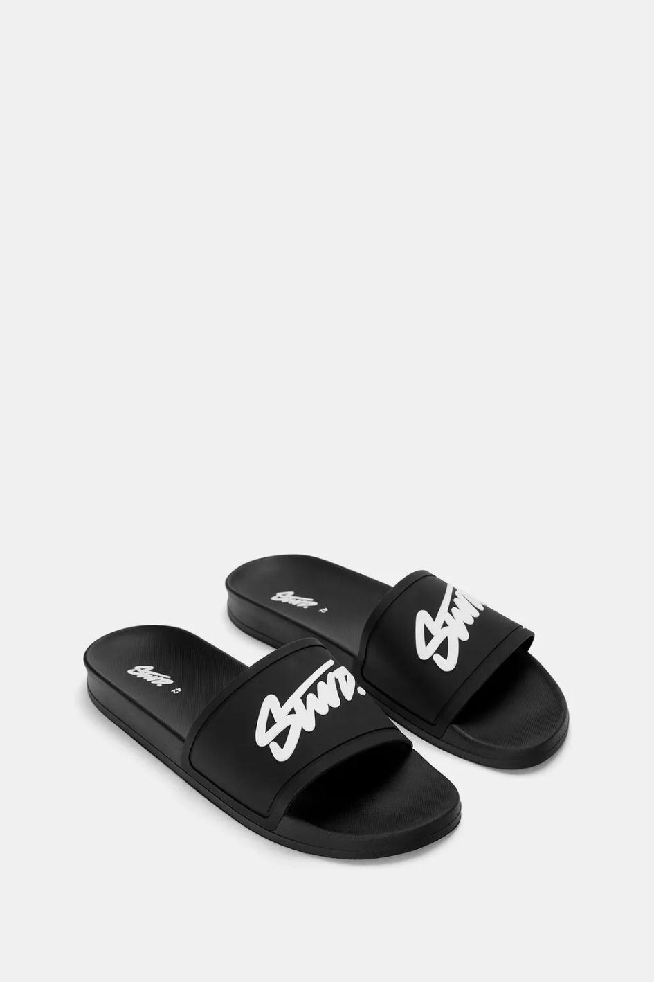 PULL&BEAR STWD SLIDER IN BLACK