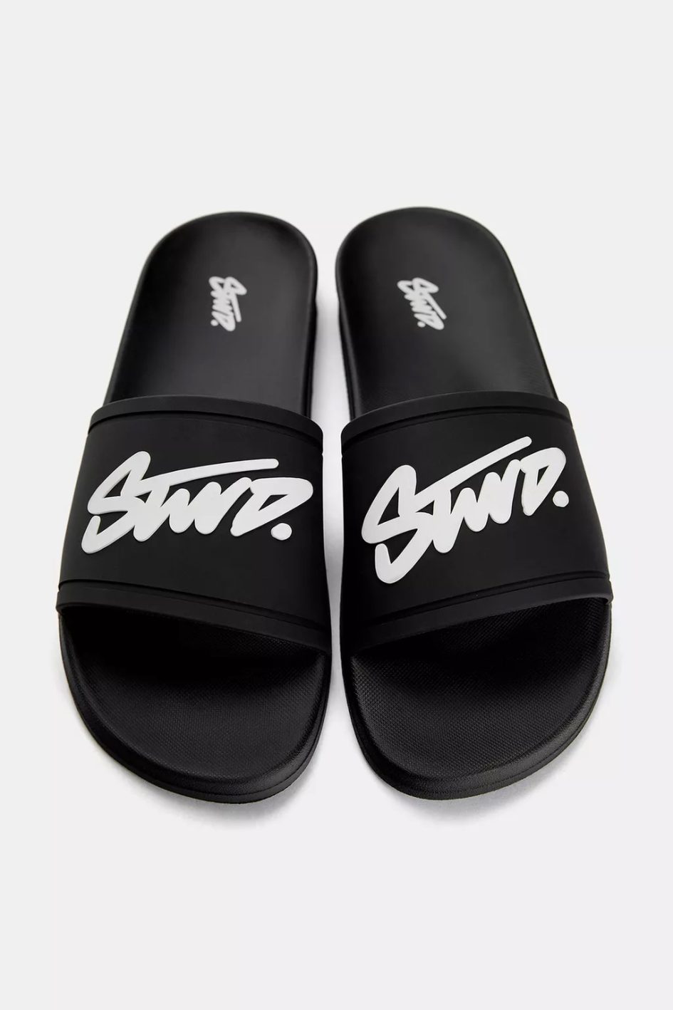 PULL&BEAR STWD SLIDER IN BLACK
