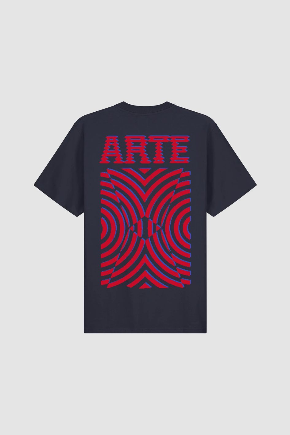 Arte Antwerp Mural Back Print T-shirt - Navy