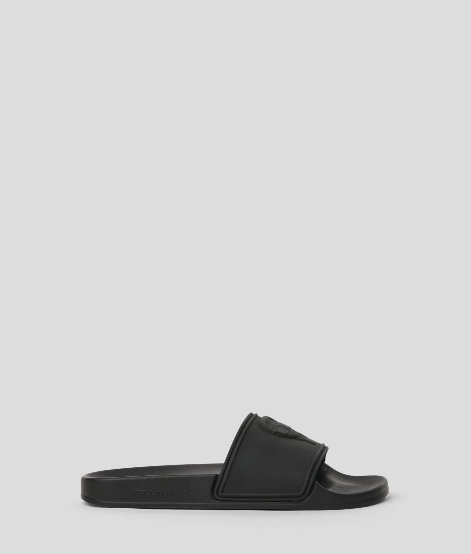 KARL LAGERFELD IKON NFT CONDO SLIPPERS-BLACK