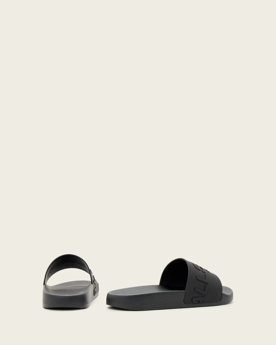 All Saints Biggy Slip On Logo Sliders