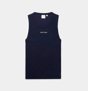 Daily paper maritime blue dias rib tank top