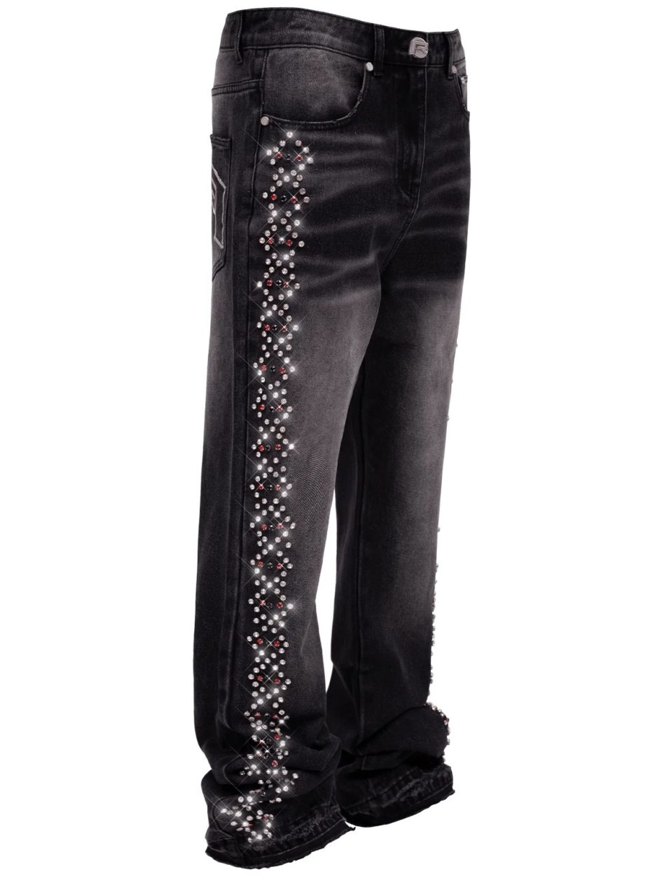 Reputation studios black prism chain denim