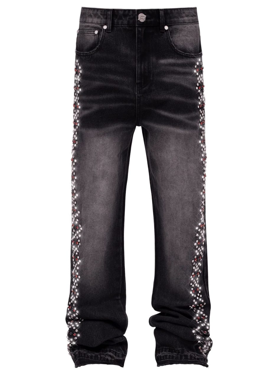 Reputation studios black prism chain denim