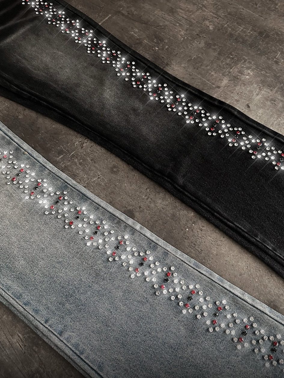 Reputation studios black prism chain denim