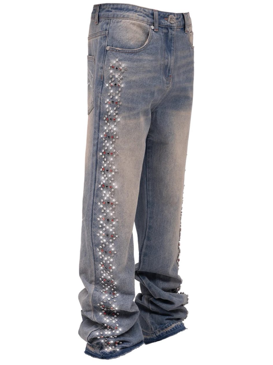 Reputation studios prism chain denim-cream wash