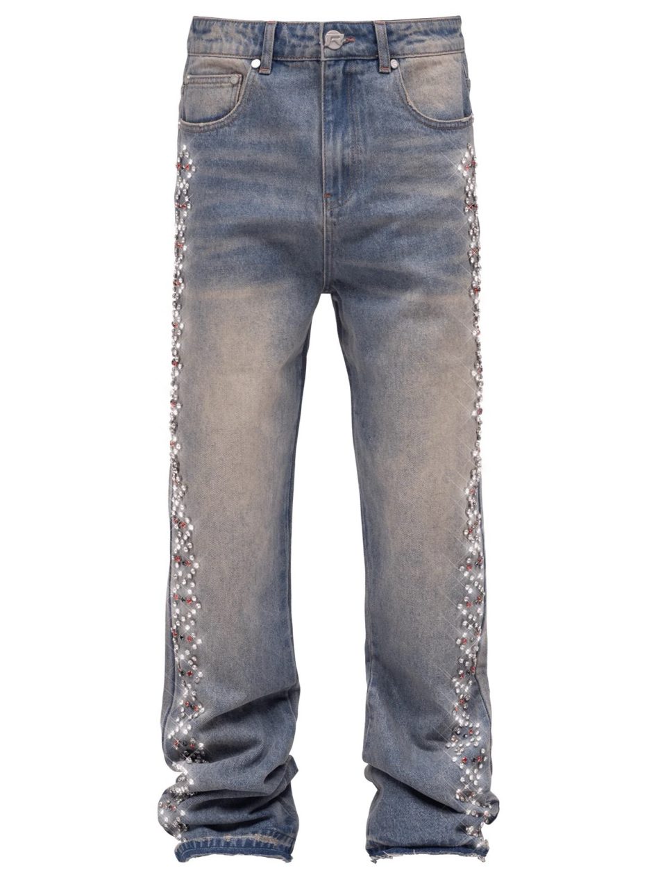 Reputation studios prism chain denim-cream wash