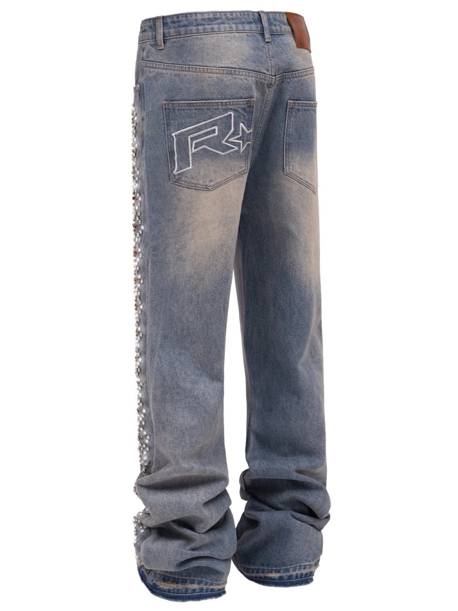 Reputation studios prism chain denim-cream wash