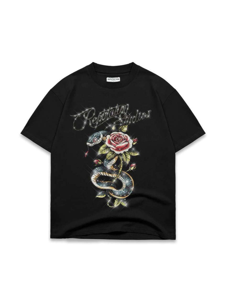 Reputation Studios Venom Tears Rhinestone Tee