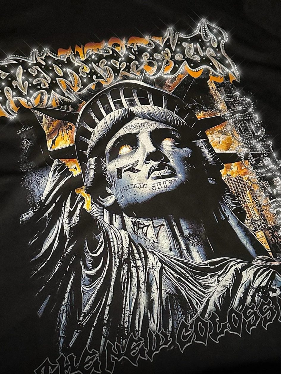 Reputation Studios The New Colossus Rhinestone Tee