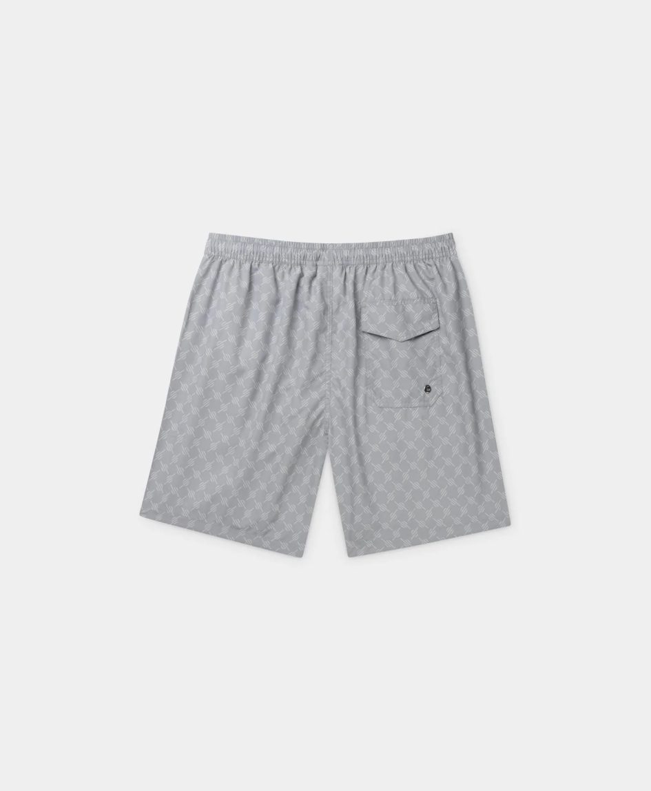 Daily paper sleet grey kato monogram swimshorts