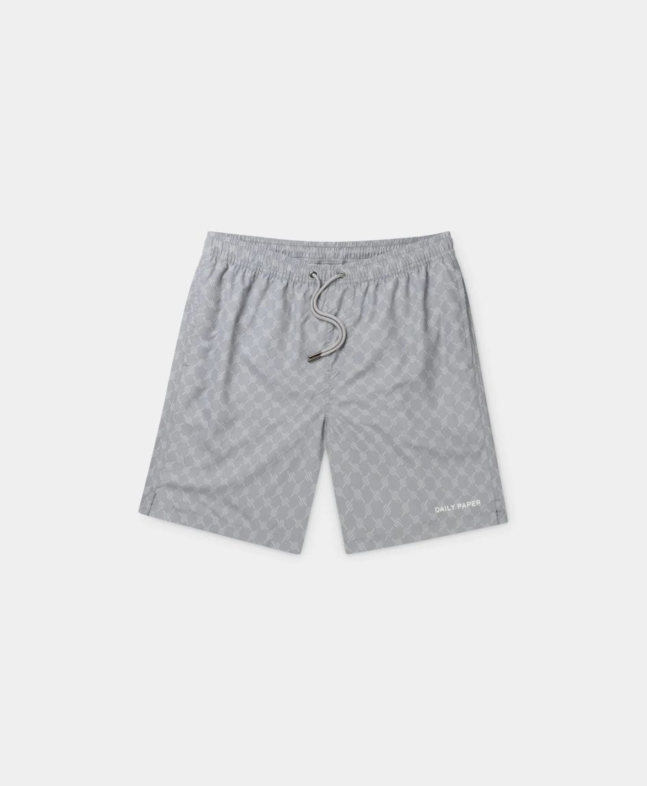 Daily paper sleet grey kato monogram swimshorts