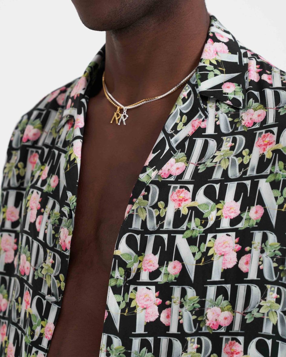 Represent Floral Shirt Black