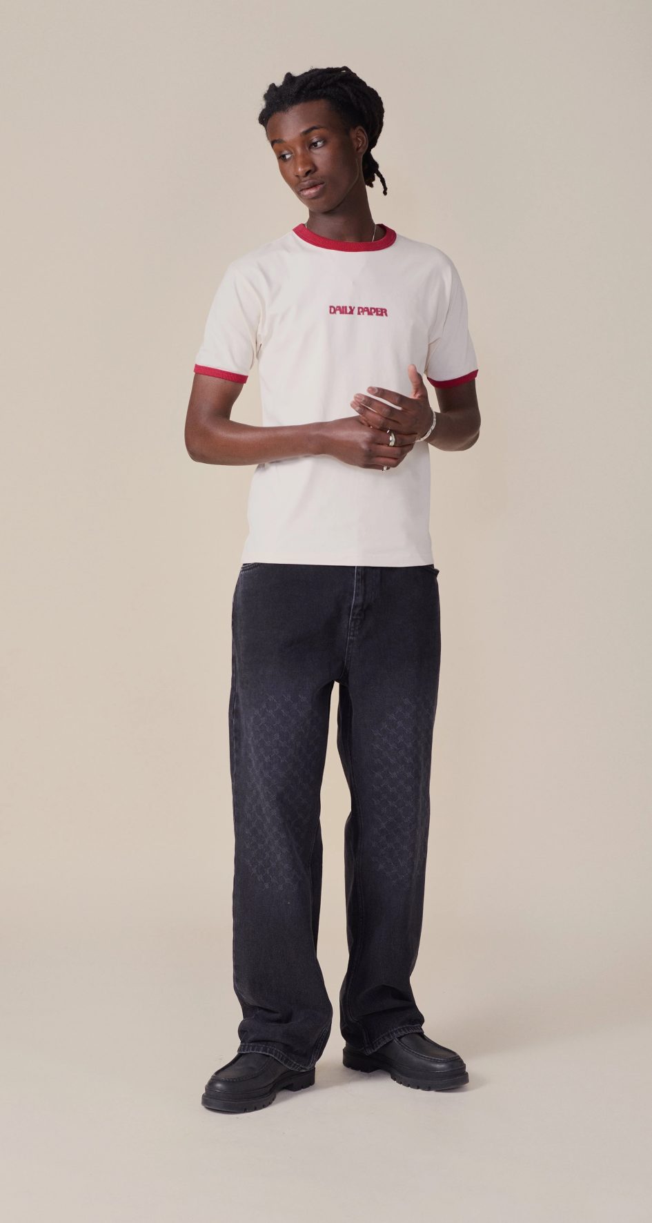 Daily paper gardenia dotted type t-shirt
