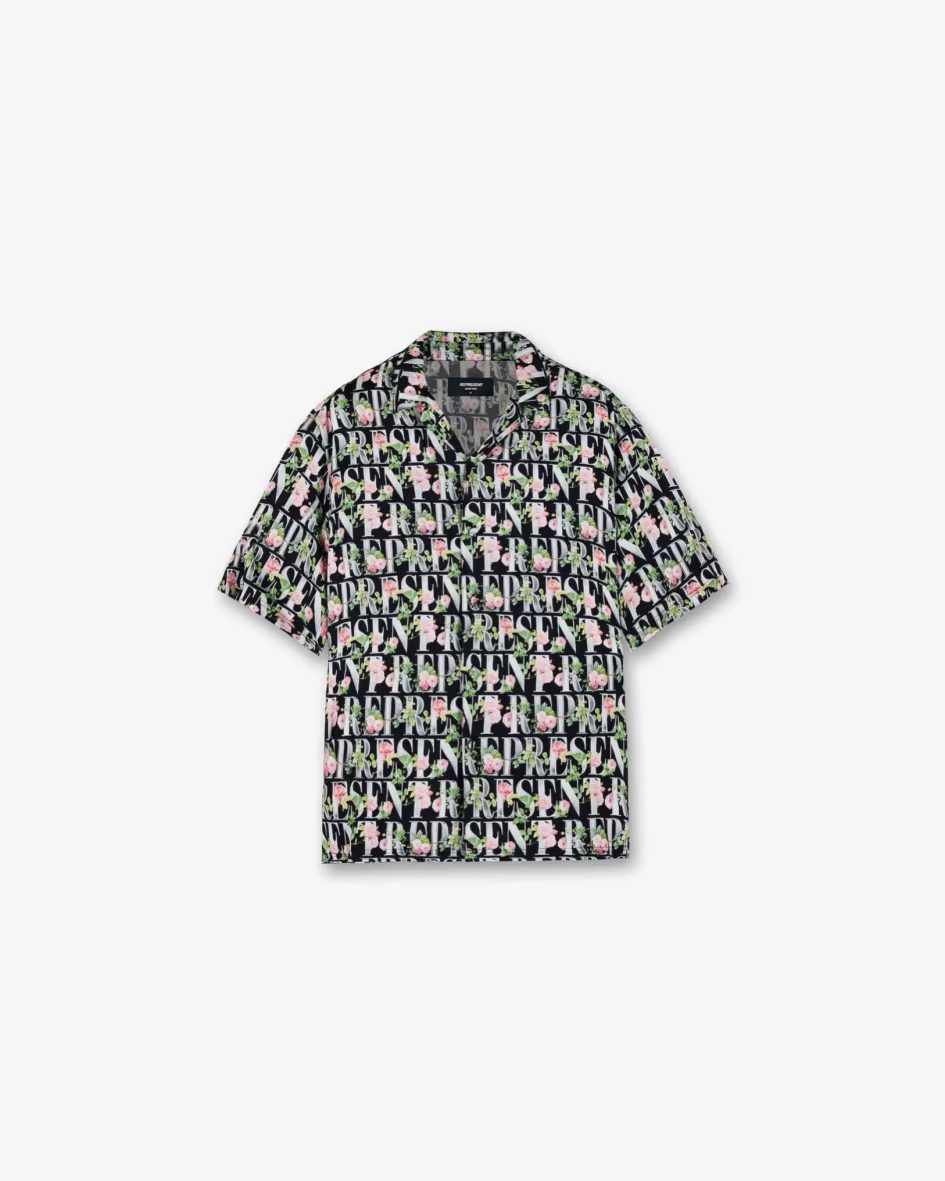 Represent Floral Shirt Black