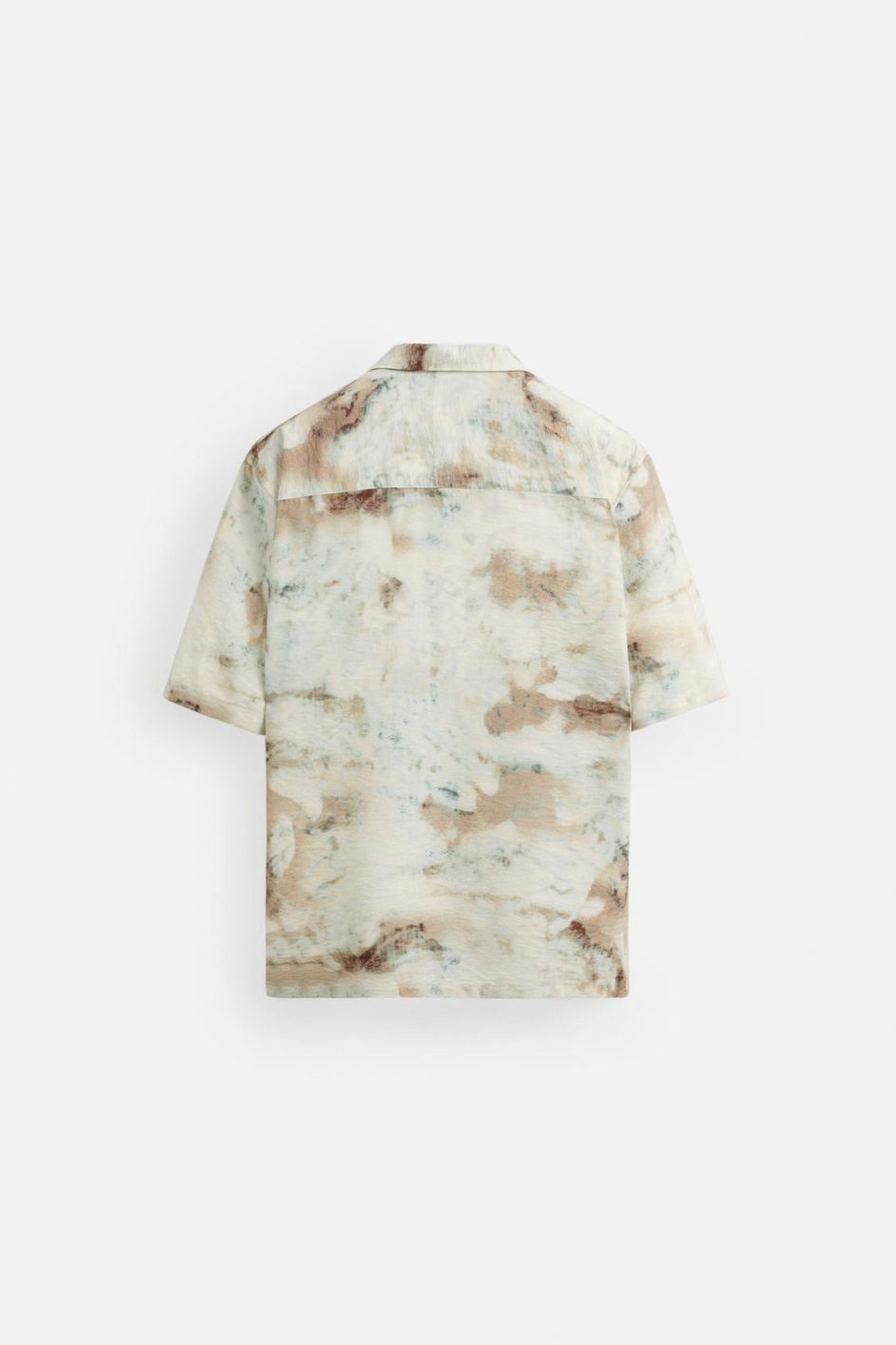 Zara abstract print shirt-camel