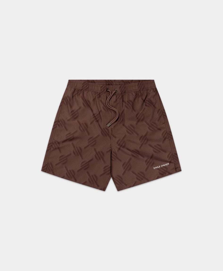 Daily paper dotted monogram swimshorts-nutmeg