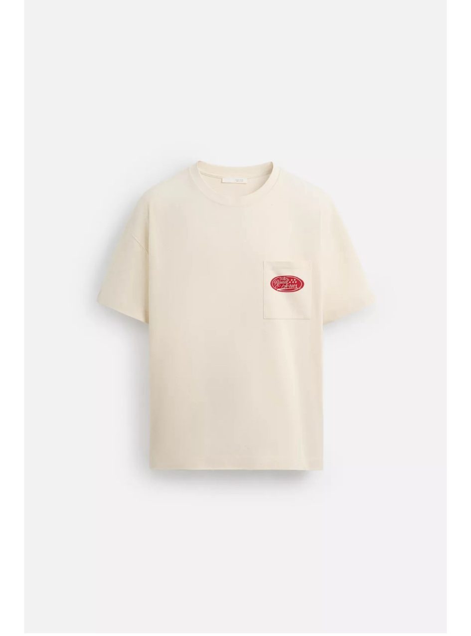 Zara contrast print t-shirt
