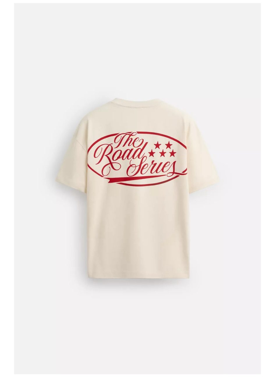 Zara contrast print t-shirt
