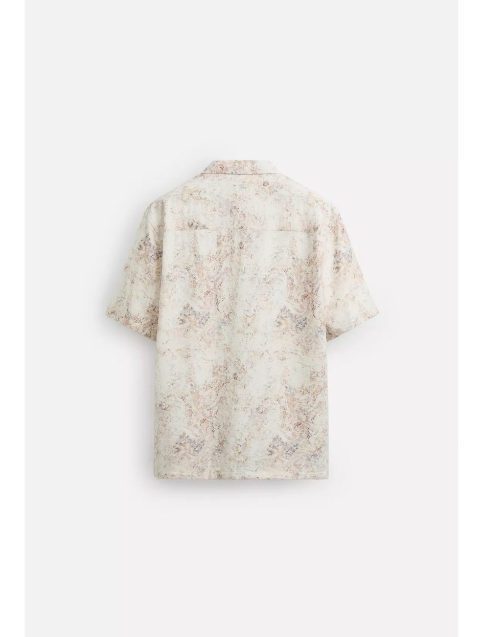 Zara abstract print shirt-reddish