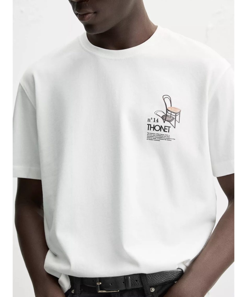 Zara thonet graphic t-shirt