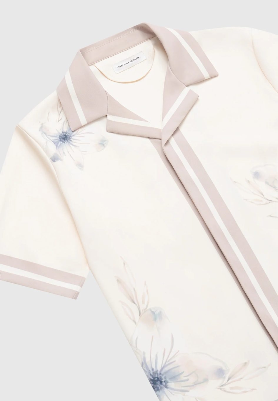 Manière De Voir Floral Border Resort Shirt - Cream