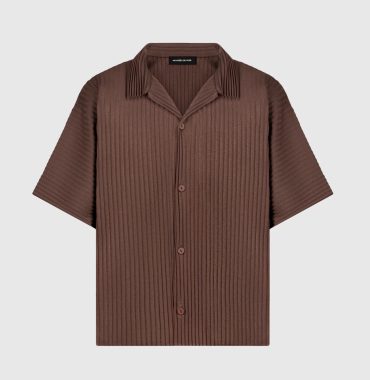 Manière De Voir Pascal - Pleated Shirt - Brown