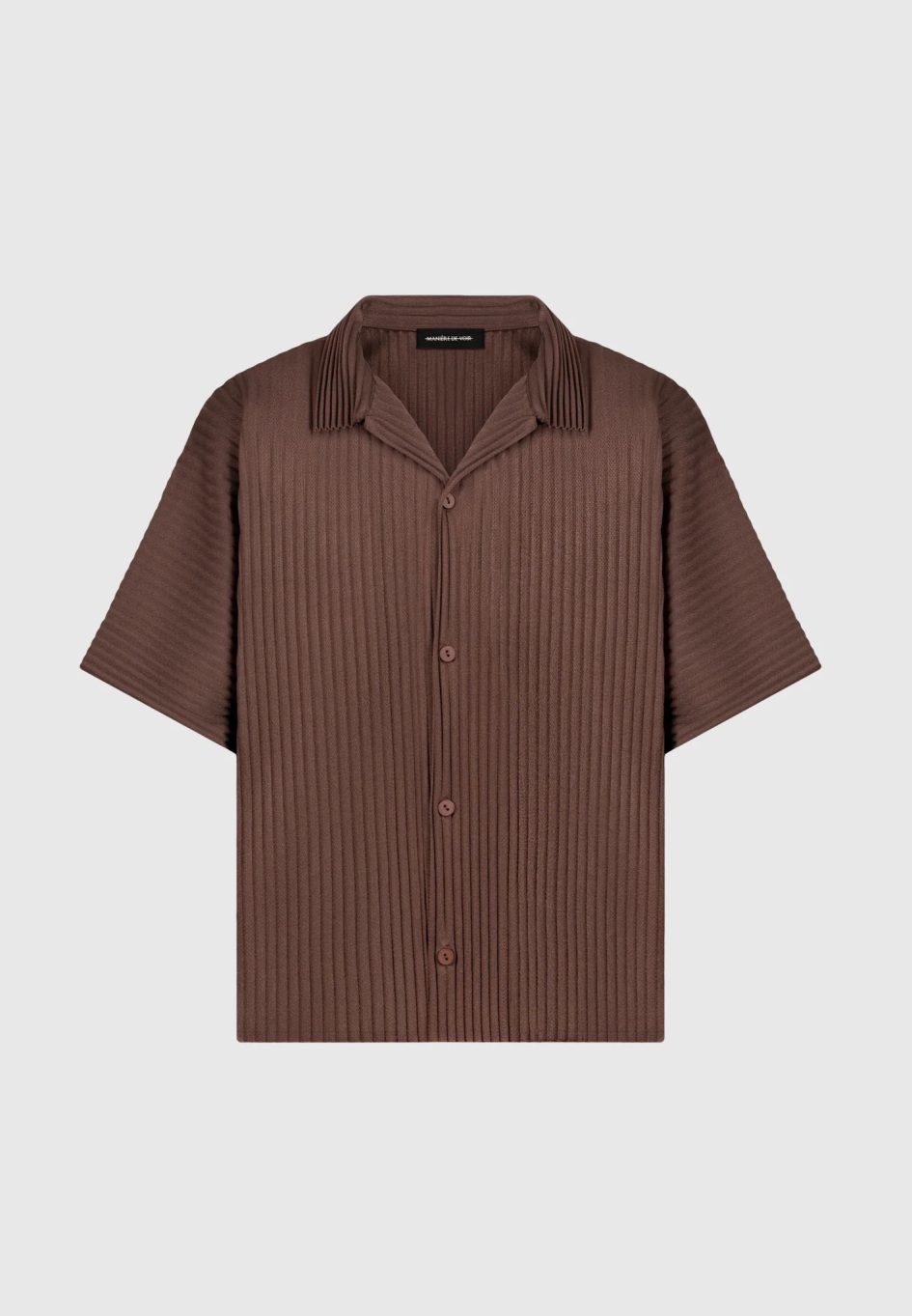 Manière De Voir Pascal - Pleated Shirt - Brown