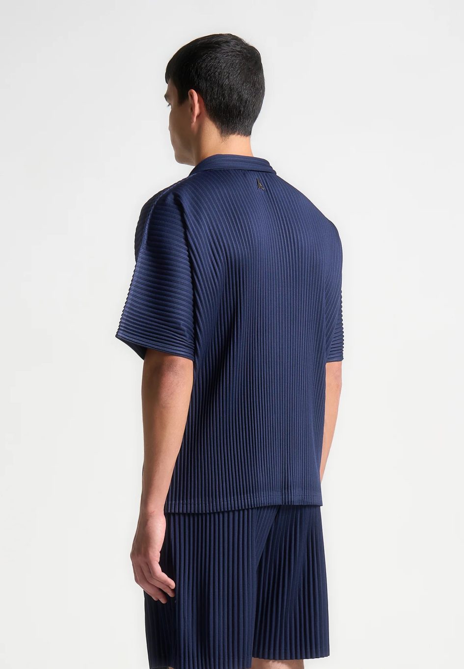Manière De Voir Pascal - Pleated Shirt - Navy