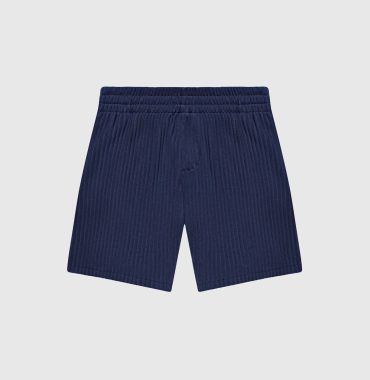 Manière De Voir Pleated Shorts - Navy
