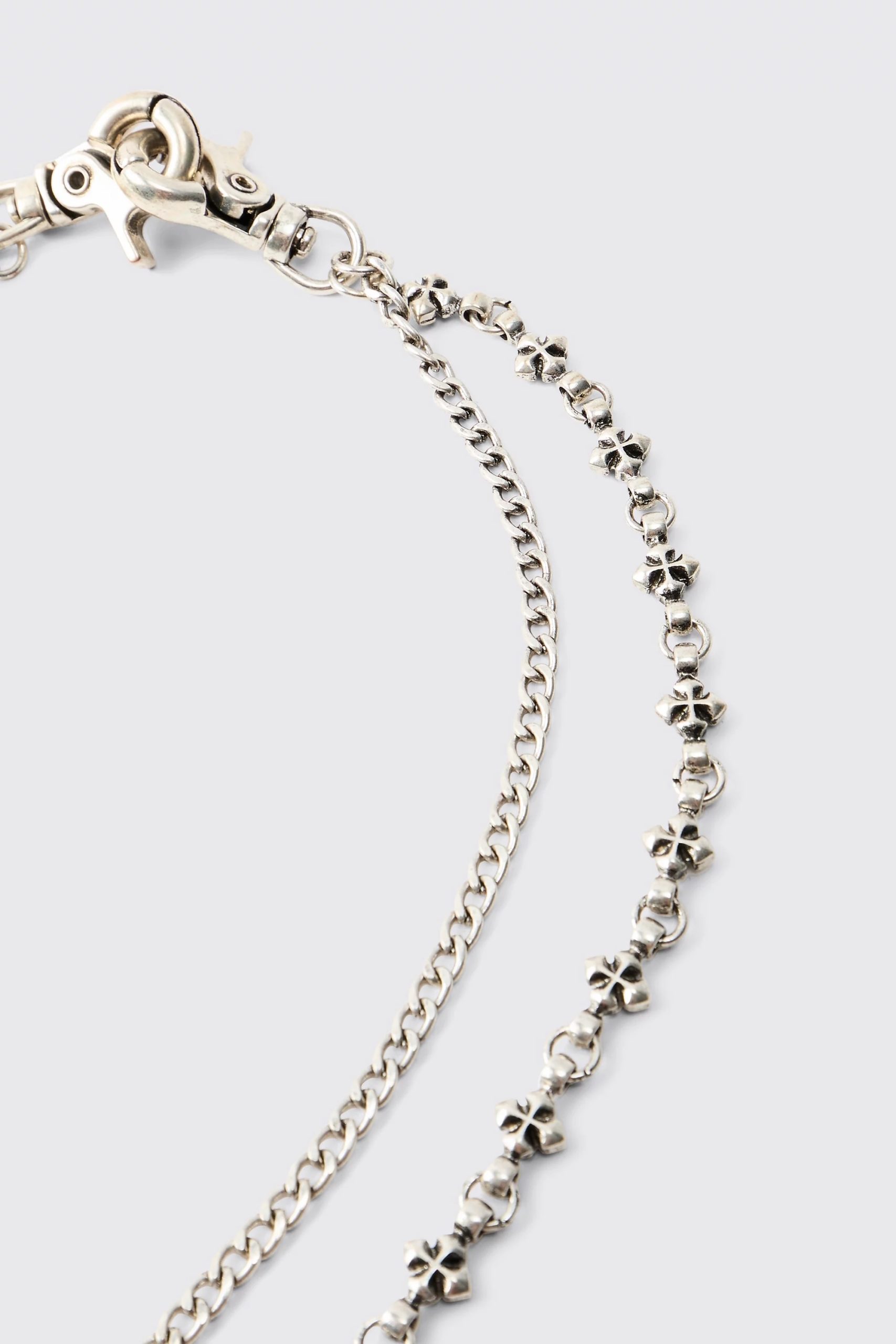 Boohooman Layered jeans chain
