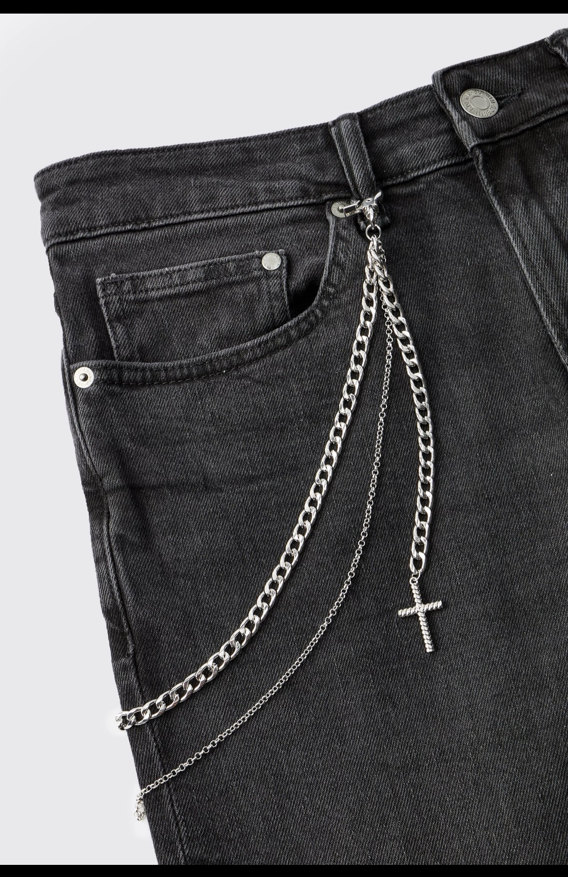 boohooman cross jeans chain